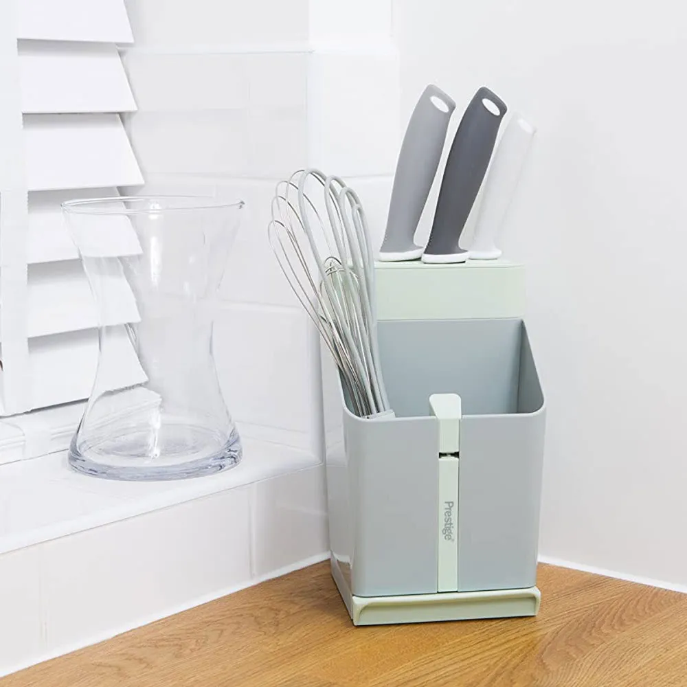 Knife & Utensil Station, Grey/Blue