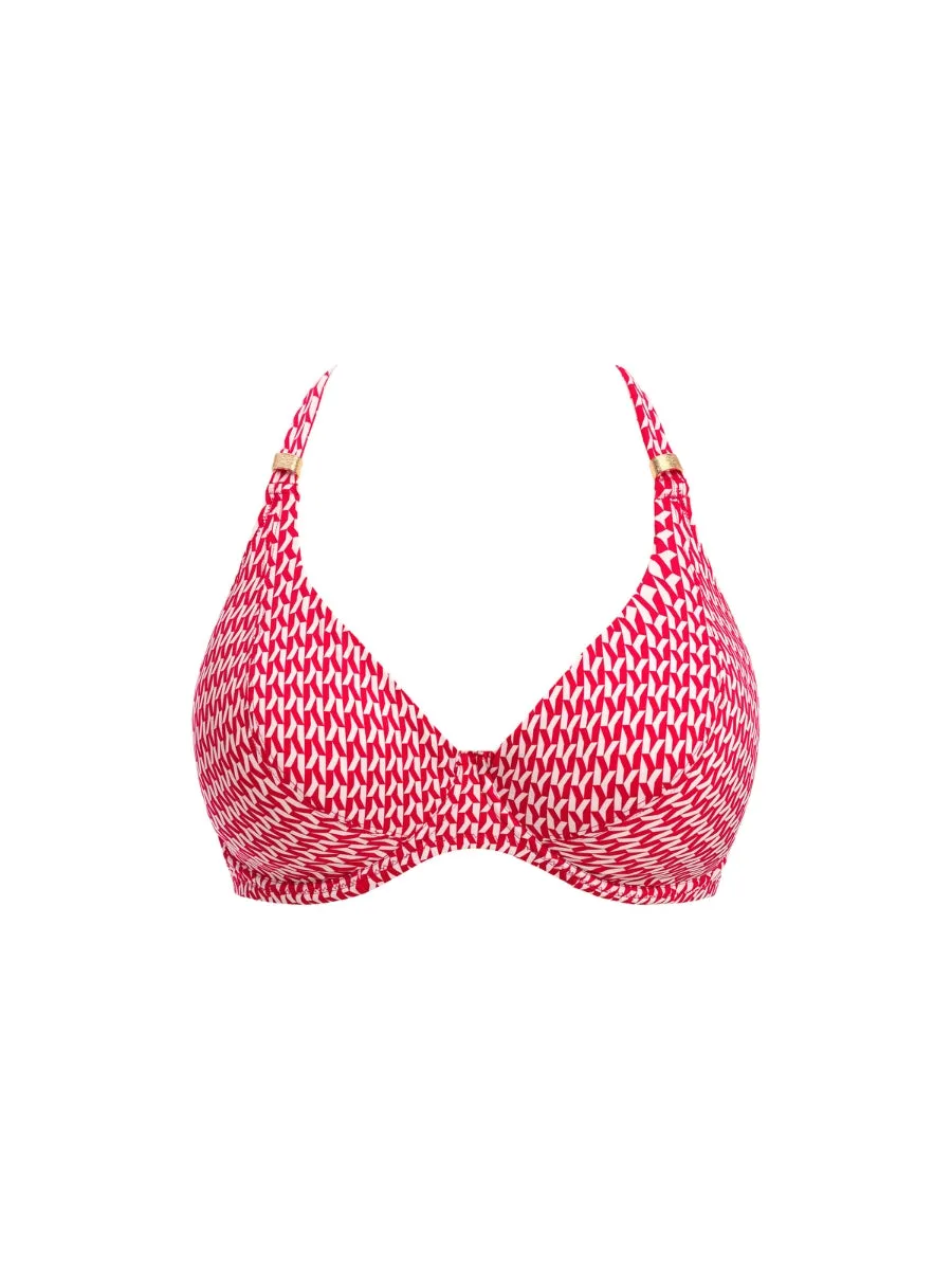 Koh Lipe Halter Bikini Top - Radiant Red