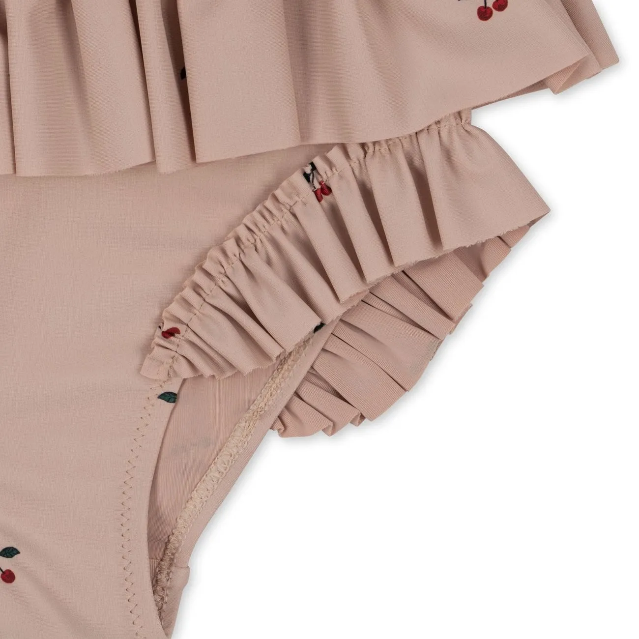 Konges Sl?jd Manuca Frill Swimsuit Cherry Blush