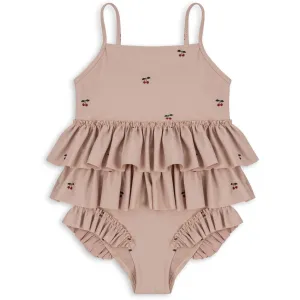 Konges Sl?jd Manuca Frill Swimsuit Cherry Blush