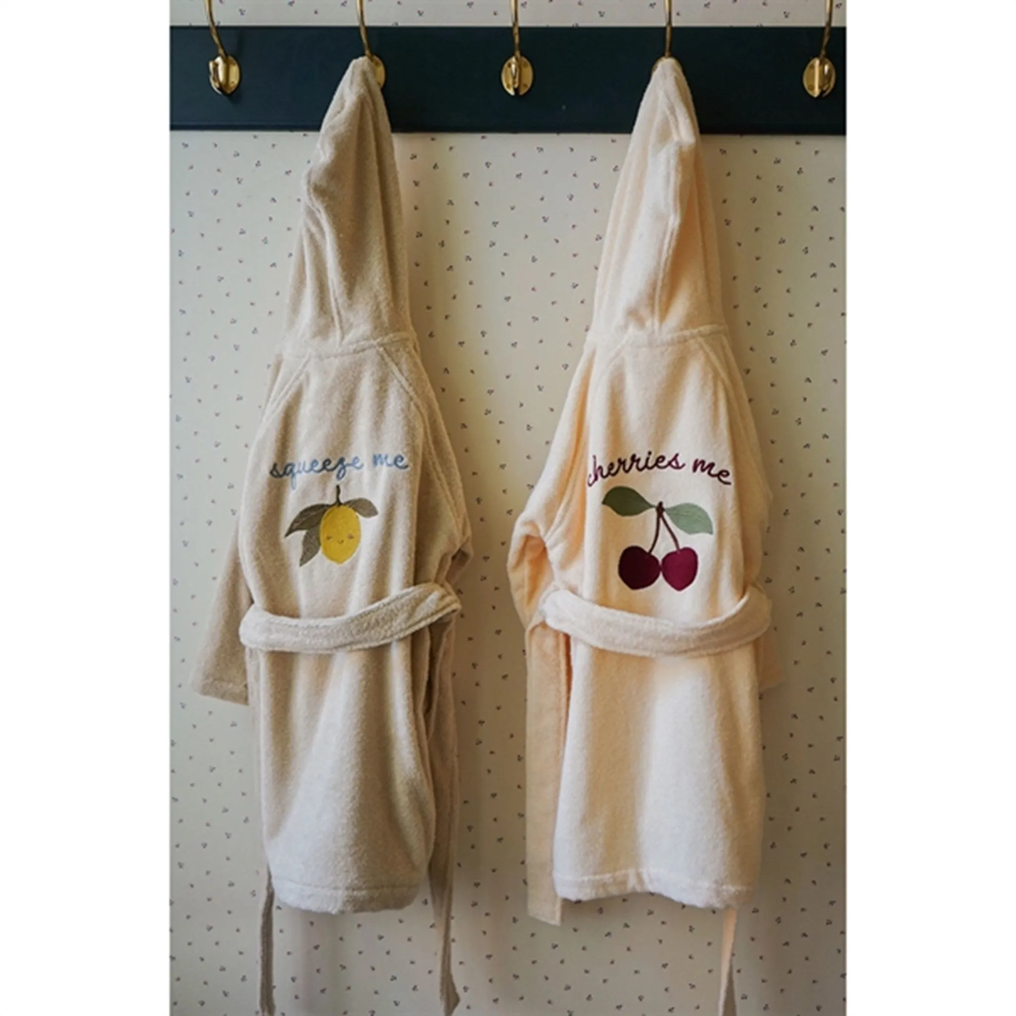 Konges Sljd Terry Bath Robe Lemon