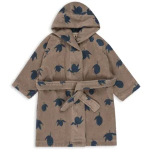 Konges Sljd Terry Bathrobe Jacquard Lemon