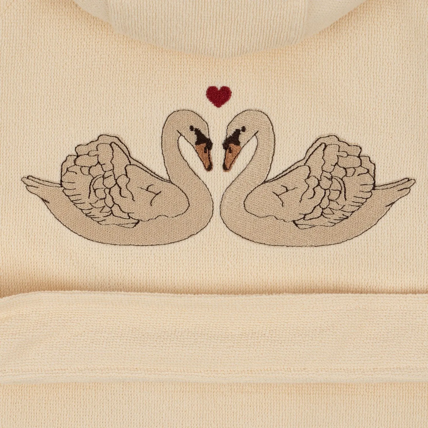 Konges Sl?jd Terry Bathrobe w. Embroidery Swan