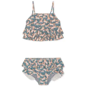 Konges Sljd Unicorn Blue Manuca Frill Bikini