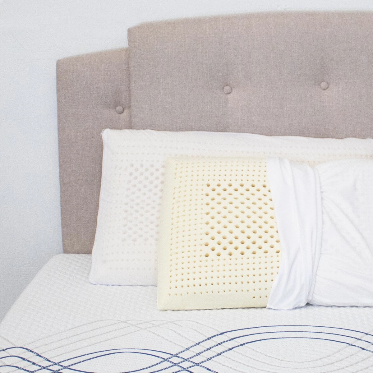 Kotter Home Natural Foam Latex Pillow - Set of 2 - White