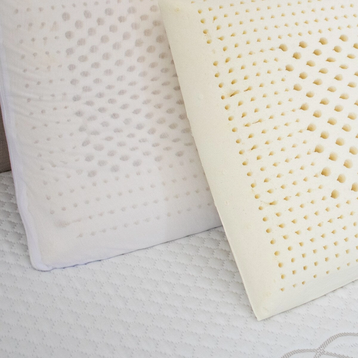 Kotter Home Natural Foam Latex Pillow - Set of 2 - White