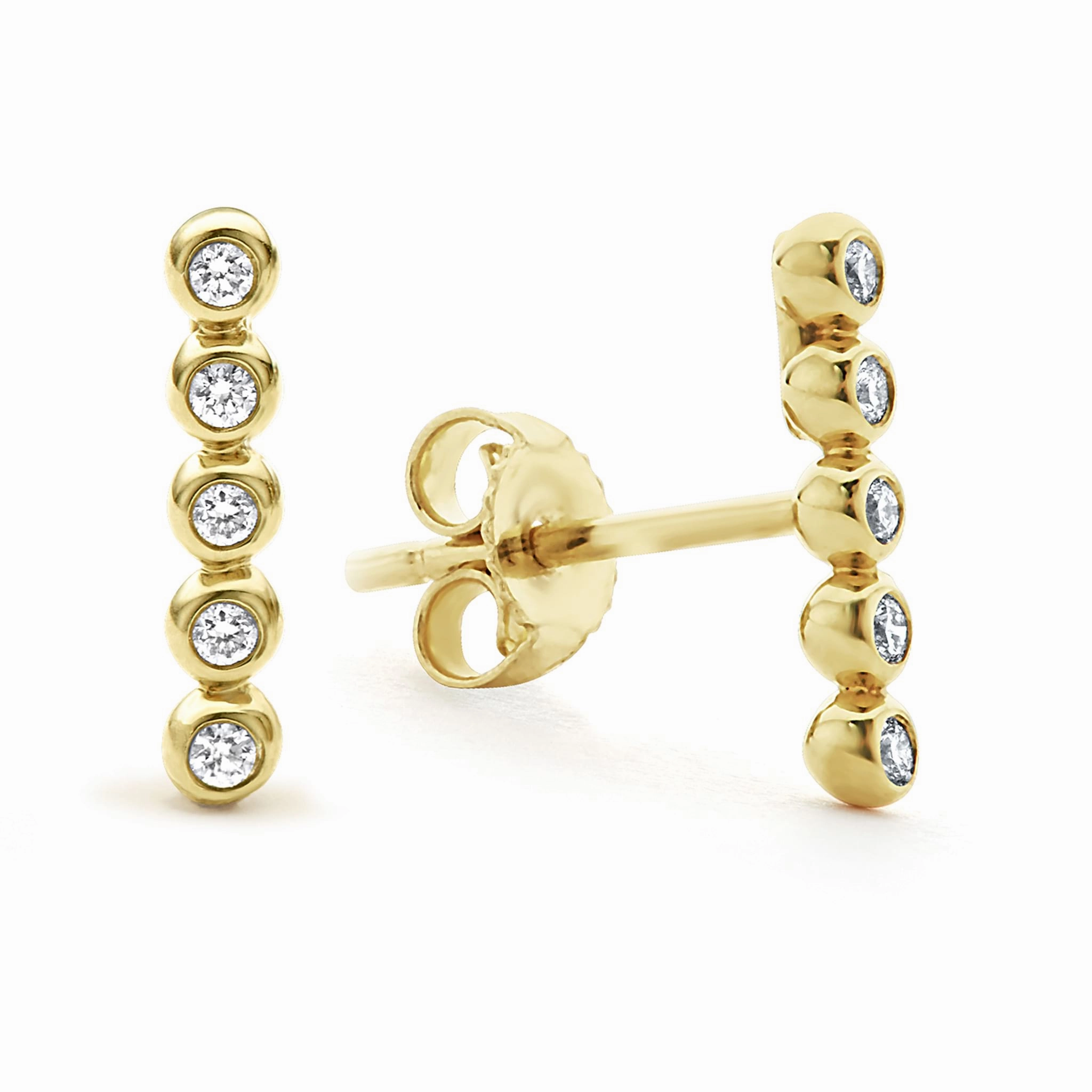 KSL 18K Gold Diamond Stud Earring Gift Set