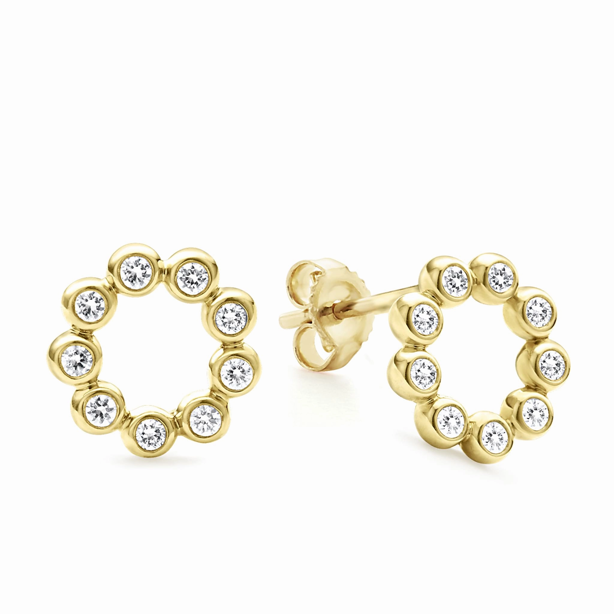 KSL 18K Gold Diamond Stud Earring Gift Set