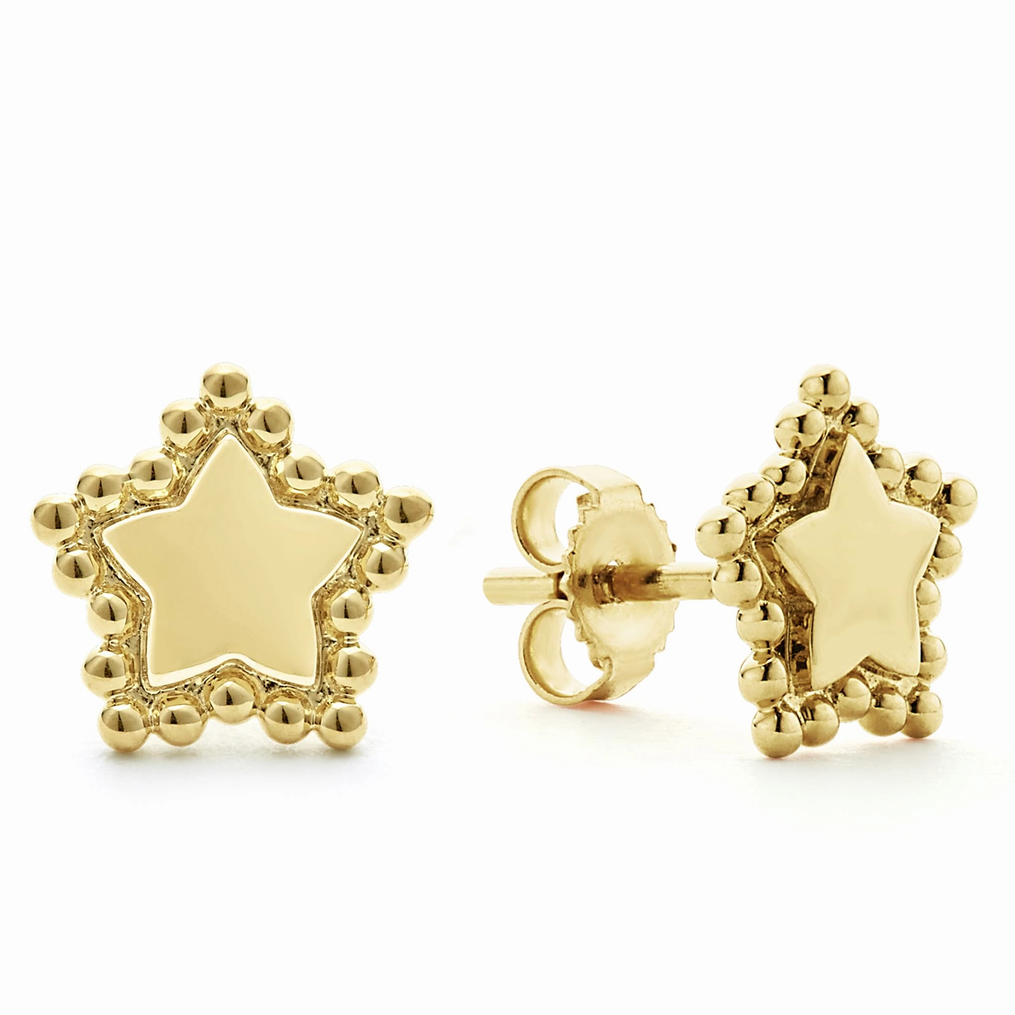 KSL 18K Gold Star Stud Earrings