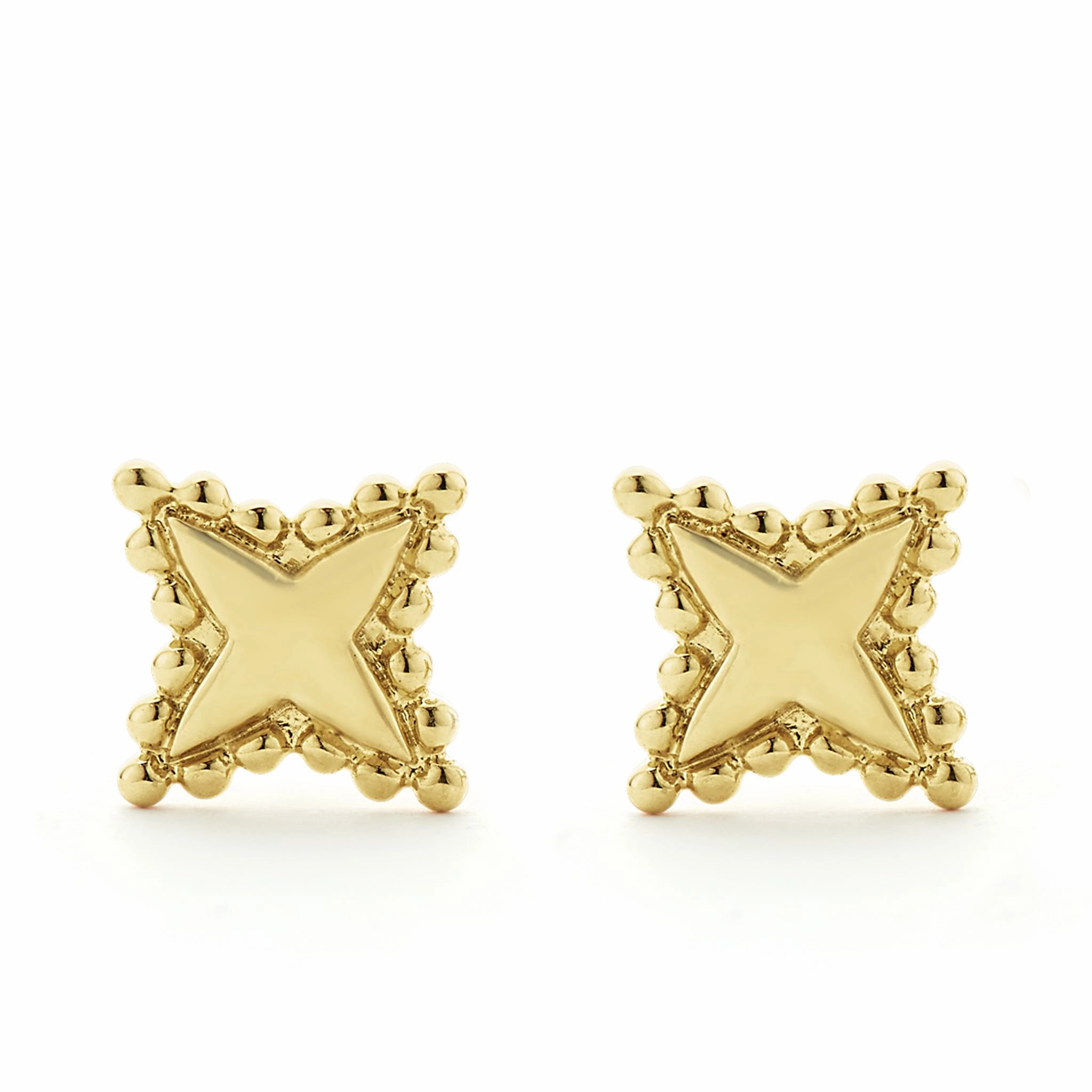 KSL 18K Gold X Stud Earrings