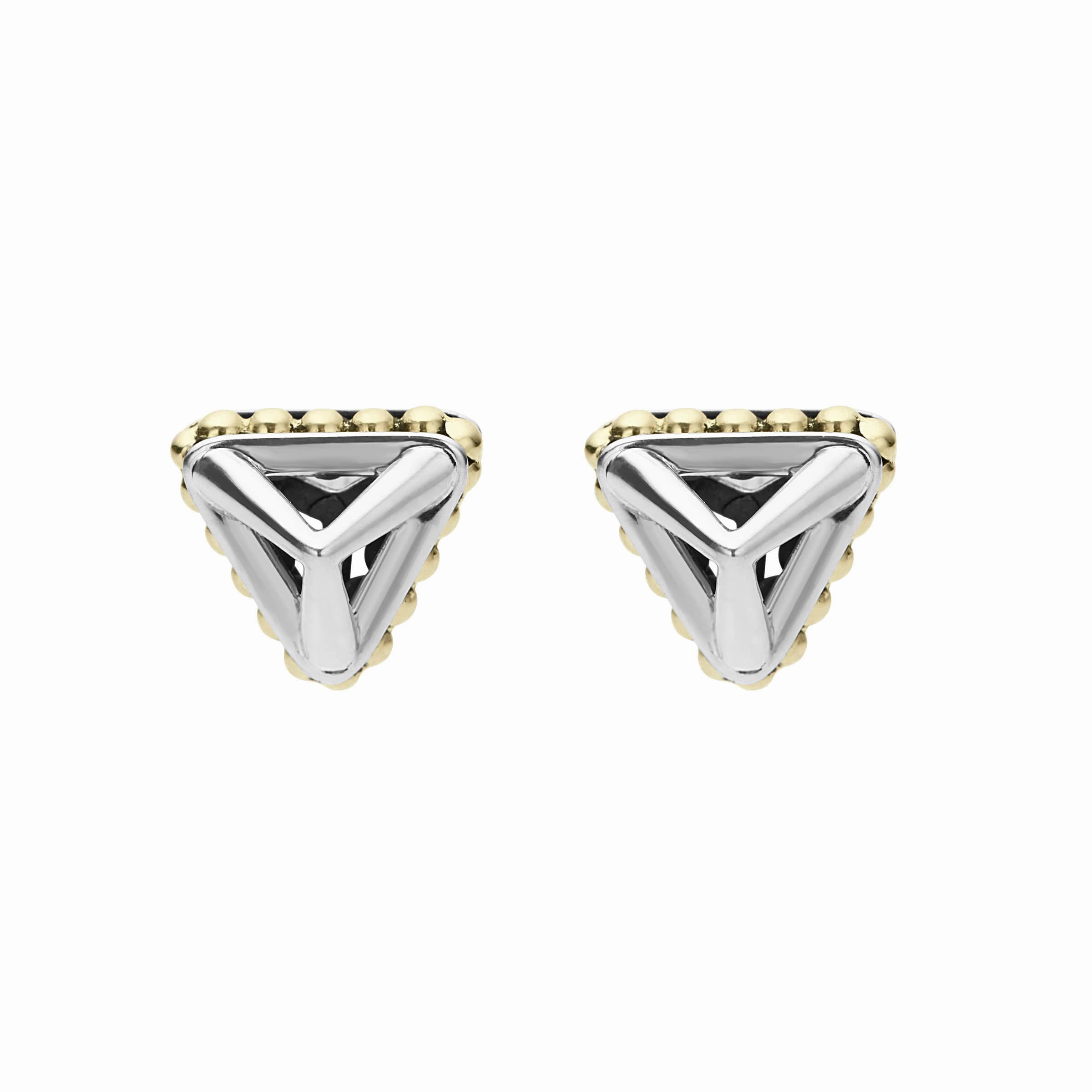 KSL Open Pyramid Stud Earrings
