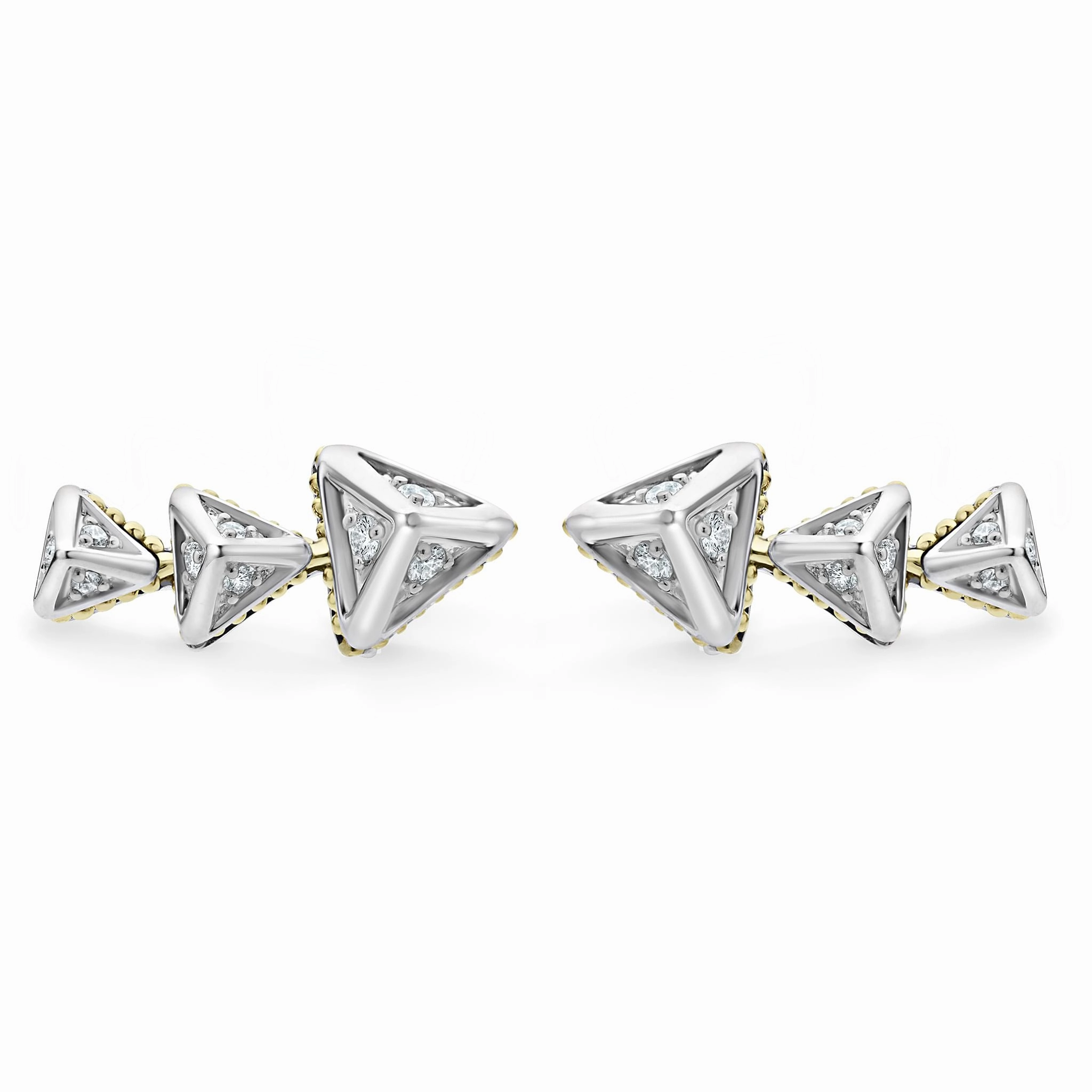 KSL Pyramid Crawler Diamond Studs