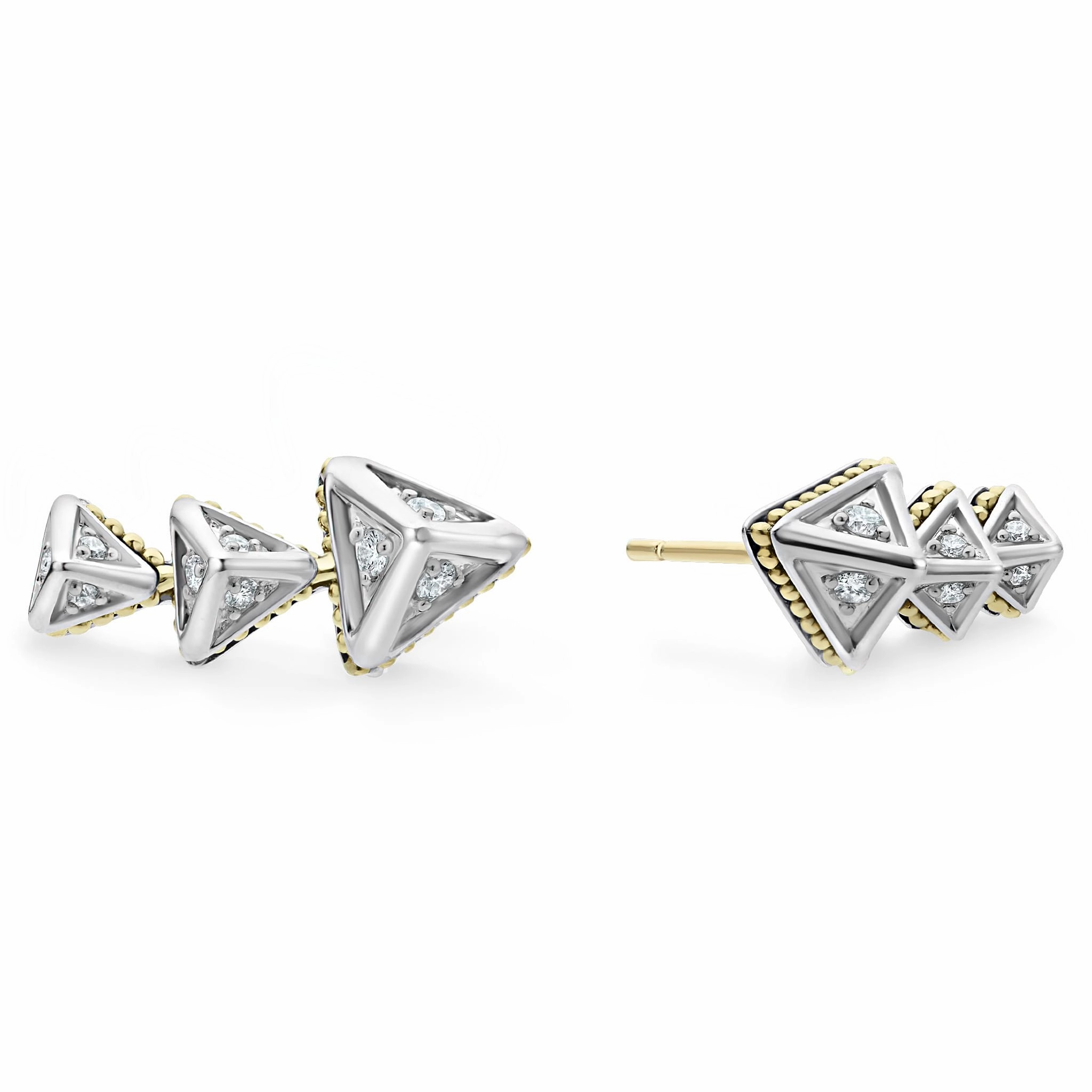 KSL Pyramid Crawler Diamond Studs