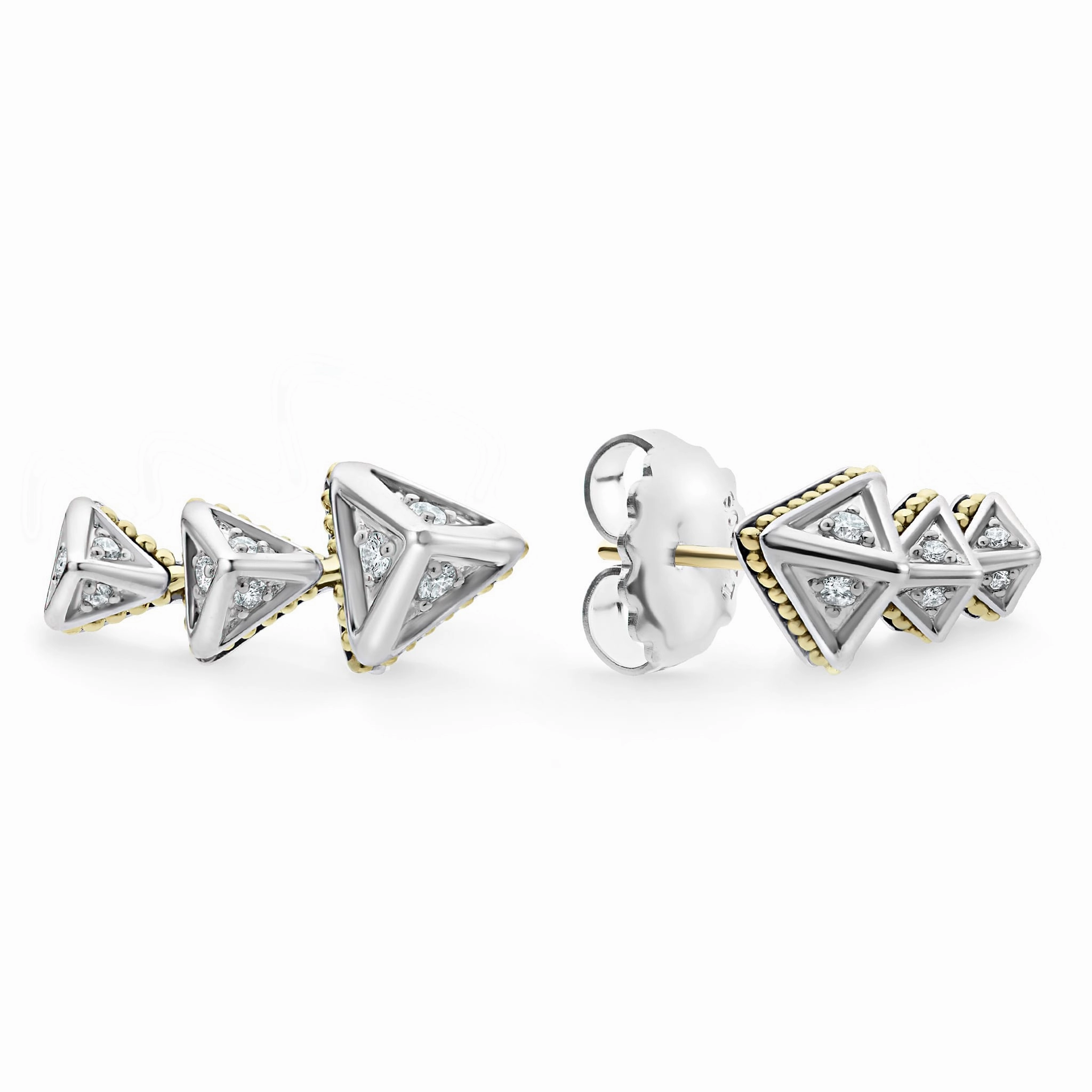 KSL Pyramid Crawler Diamond Studs