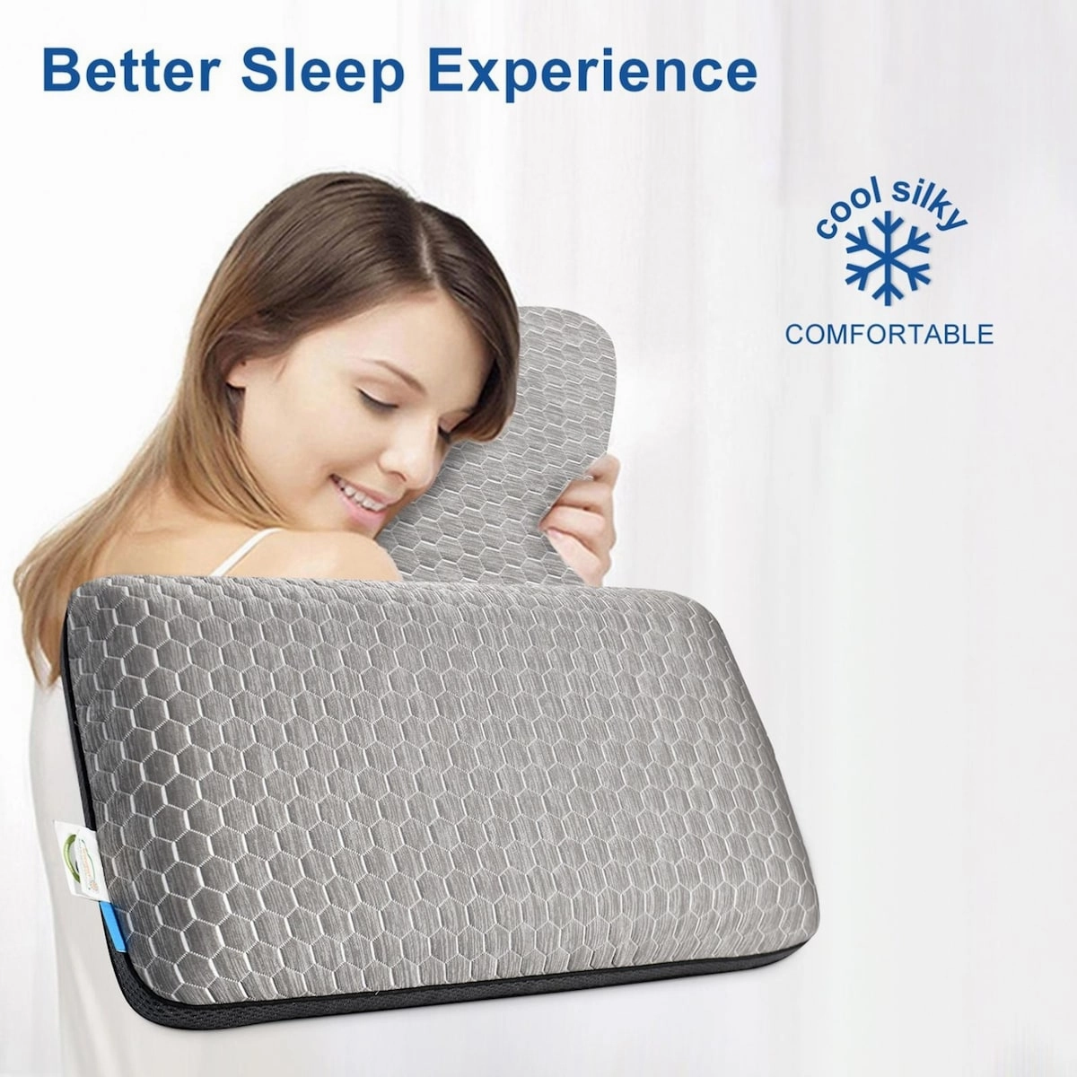 KUNPENG Hotel Quality Luxury Gel Pillows, Memory Foam Pillows, Soft and Supportive Pillows