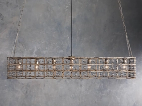 La Cage Rectangular Chandelier Lighting,home lighting fixtures