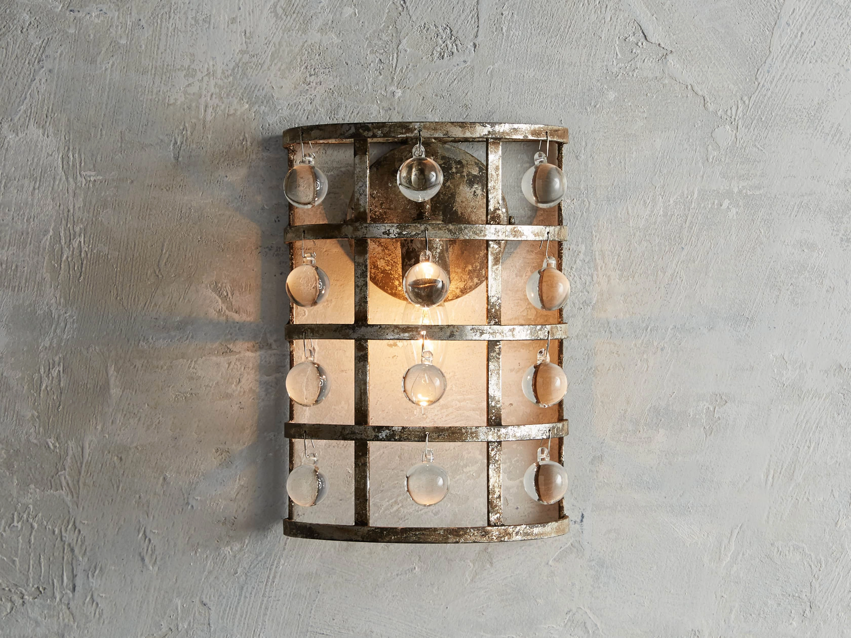 La Cage Sconce in Silver Clay Lighting Sale,discount lighting fixtures