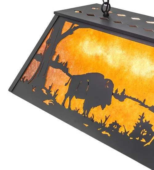 Lake Buffalo Oblong Pendant