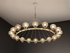 Large 1970s Chandelier in Silver-Colored Metal & Blown Glass 232cm/91.34in. Knife Set,Kitchen Knives
