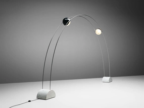 Large A.R.D.I.T.I. for Sormani Floor Lamp 'Ponte' in Marble and Metal Knife Set,Kitchen Knives
