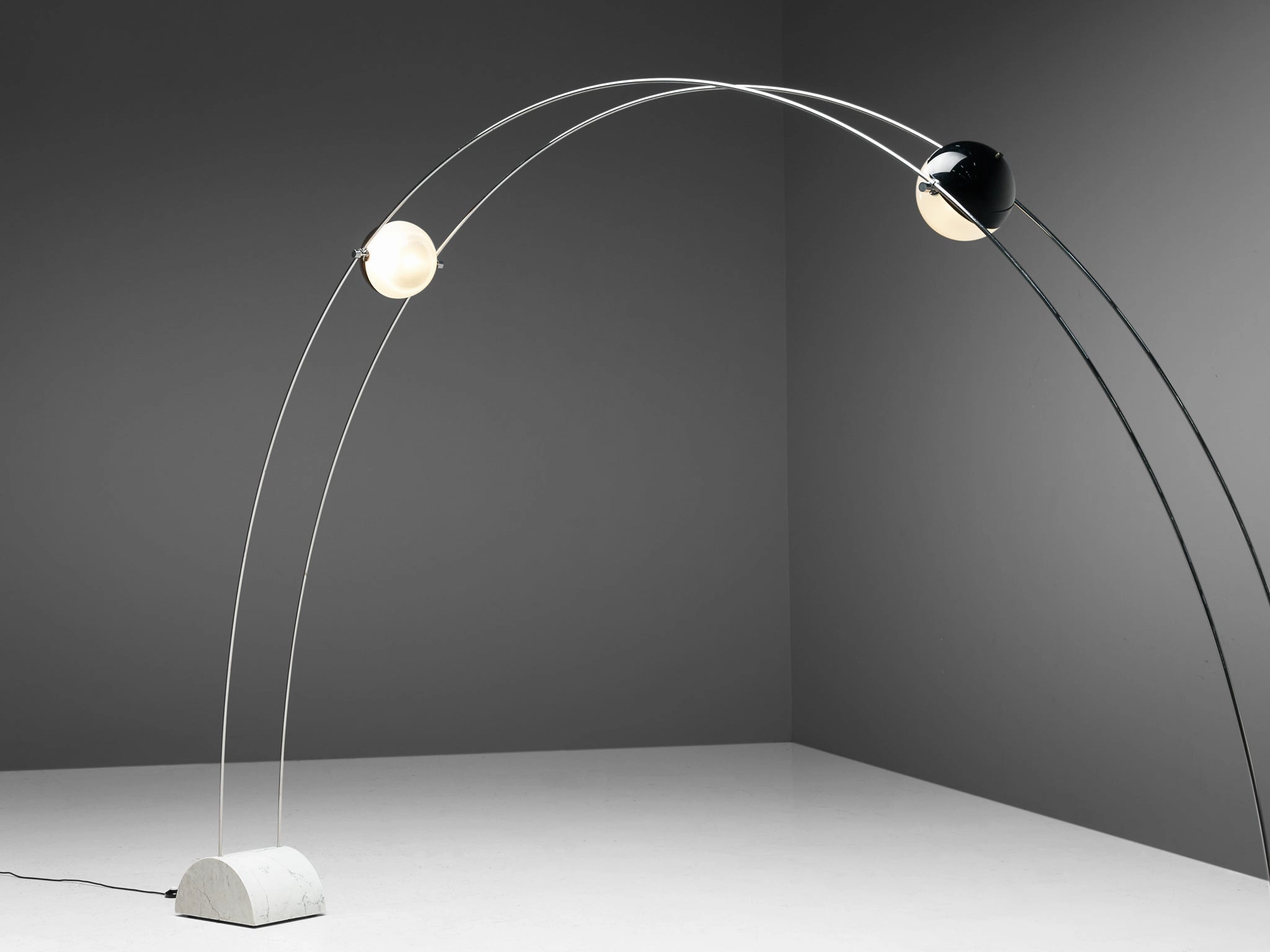 Large A.R.D.I.T.I. for Sormani Floor Lamp 'Ponte' in Marble and Metal
