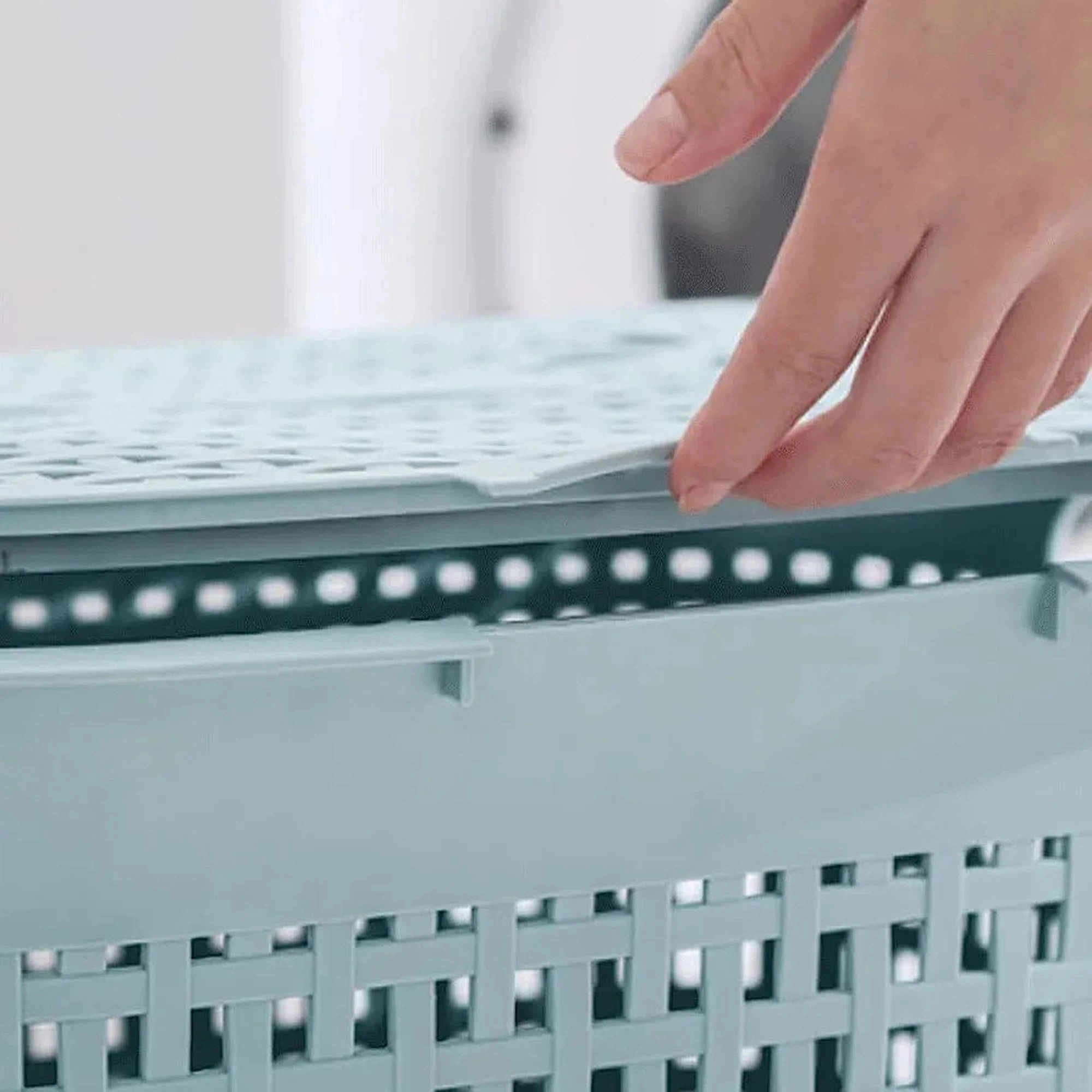 Laundry Basket Daisy 55L with Lid 431