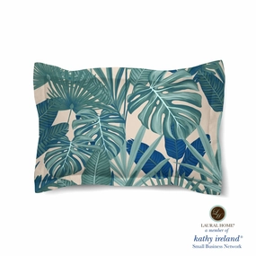 Laural Home kathy ireland Small Business Network Member Palm Court Royal Comforter Sham pillowcases,cotton pillow covers,bed linen