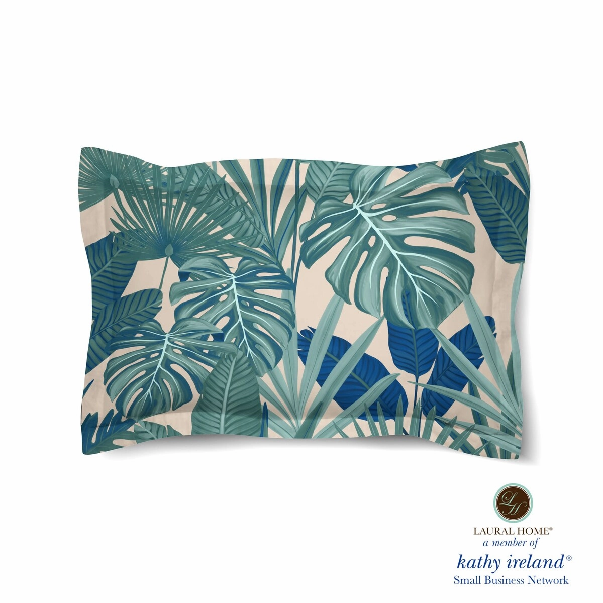 Laural Home kathy ireland Small Business Network Member Palm Court Royal Comforter Sham pillowcases,cotton pillow covers,bed linen