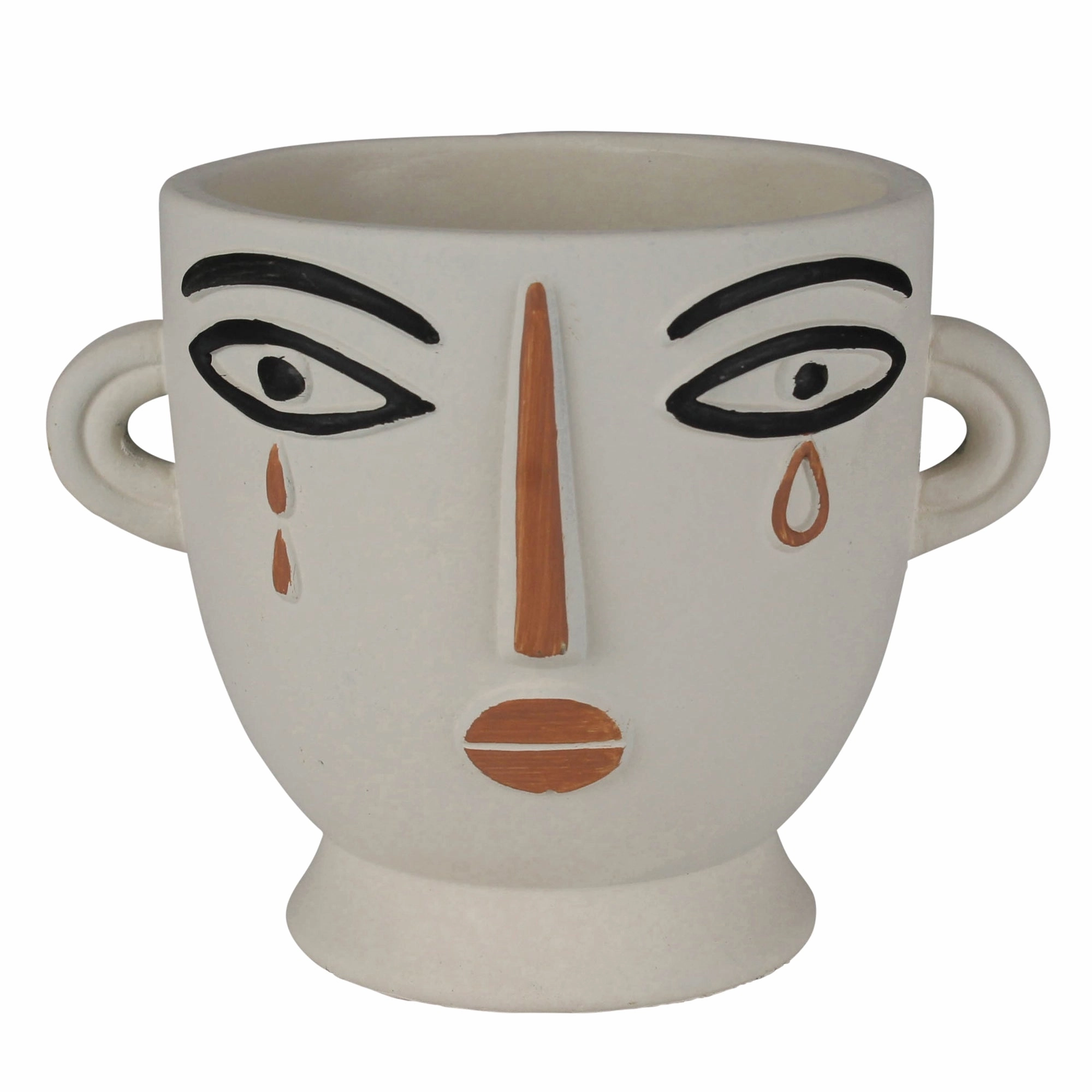 Layla Cachepot, Cement Vase,Ceramic Vase