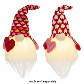 LED Light Up Valentine Gnome Stuffed Plush Decorative Mirror,Home Decor Mirror