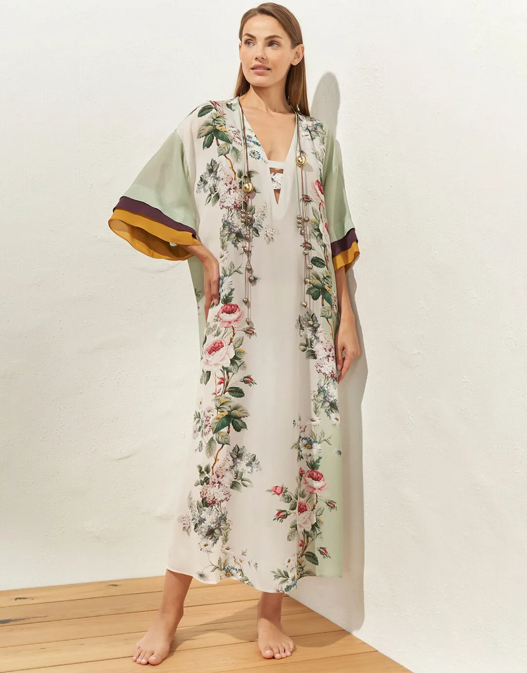 Liaison Kaftan - Silver Rose