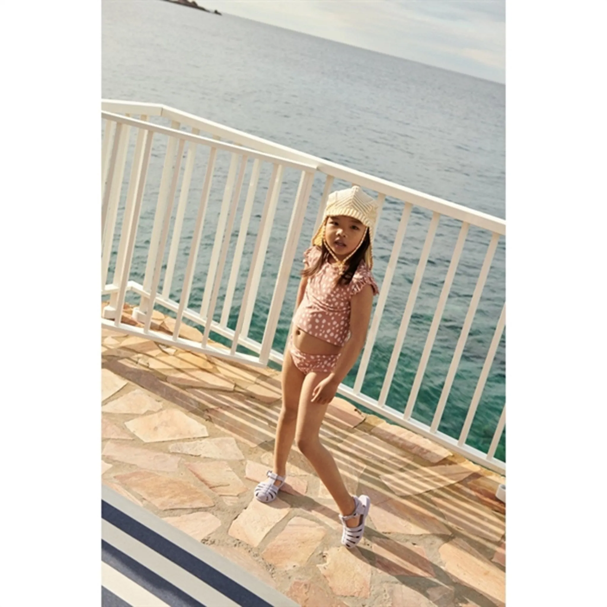 Liewood Lusio Sun Hat Y/D Stripe Yellow Mellow/Crme De La Crme