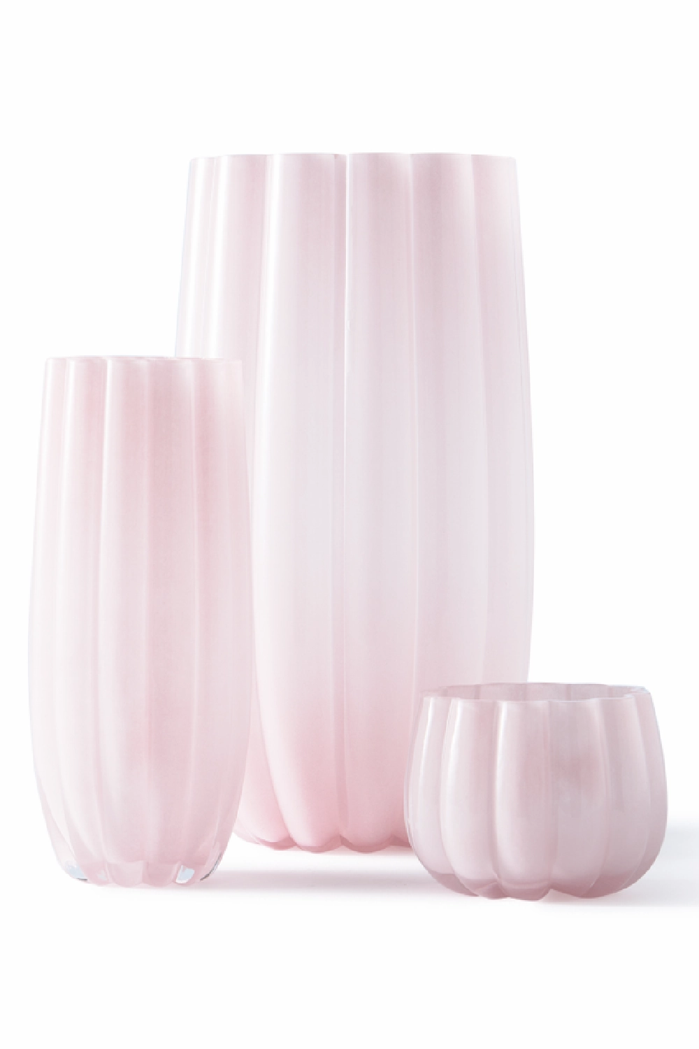 Light Pink Glass Vase M | Pols Potten Melon