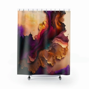 Lilac Purple Ombre | Abstract Shower Curtain Lighting,Home Lighting