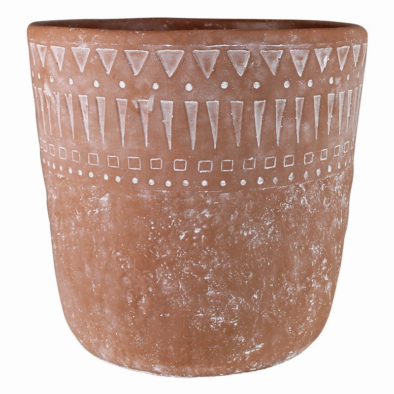 Lima Cachepot, Cement, Terra Cotta - Lrg Vase,Ceramic Vase