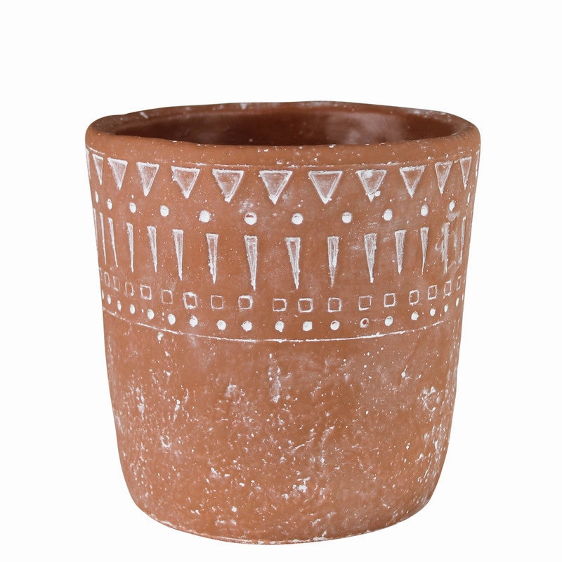 Lima Cachepot, Cement, Terra Cotta - Sm Vase,Ceramic Vase
