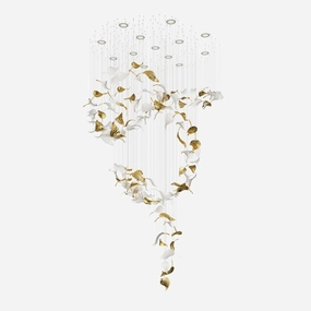 Linden Leaves Chandelier chandelier,ceiling light,decorative lighting