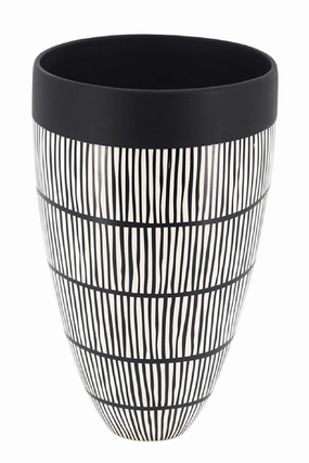 Line Patterned Ceramic Vase | Liang & Eimil Birch I Vase,Glass Vase