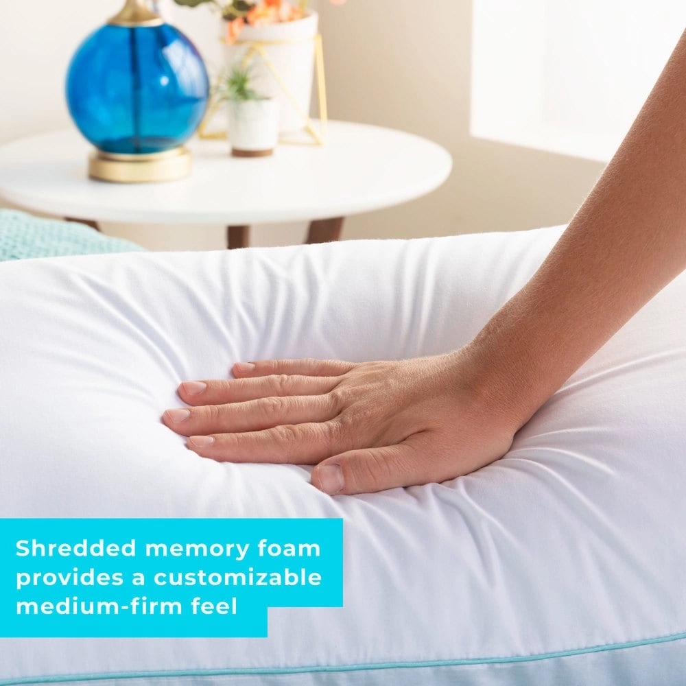 Linenspa Gel Infused Shredded Memory Foam Pillow