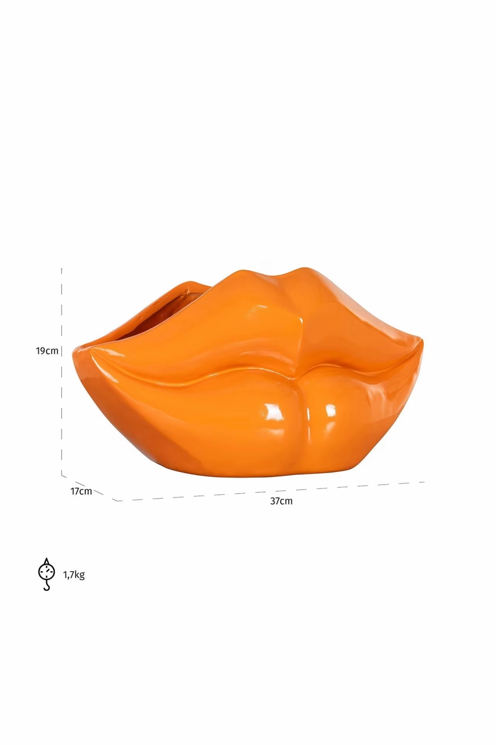 Lips Glossy Vase | OROA Lippo