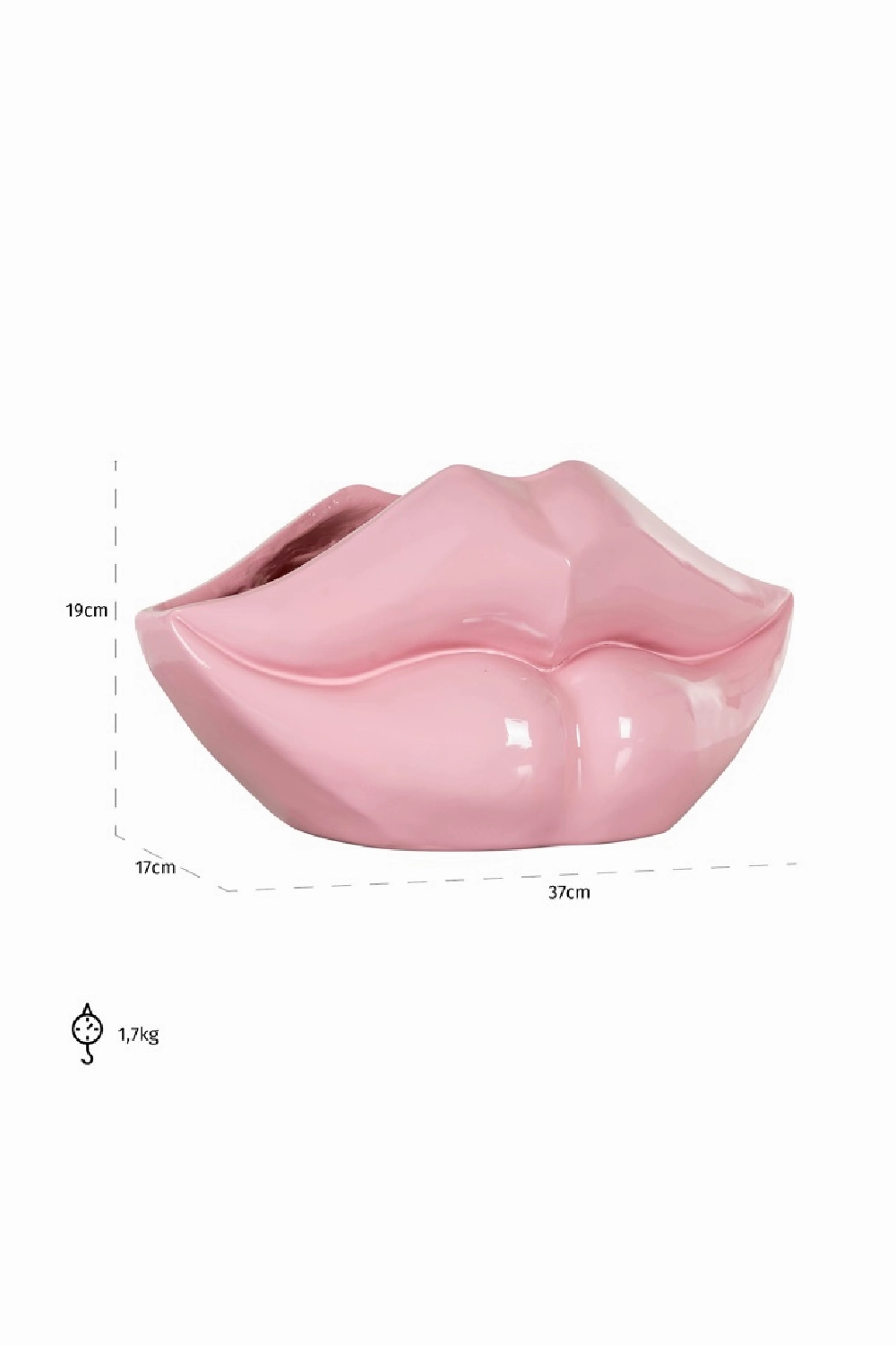 Lips Glossy Vase | OROA Lippo