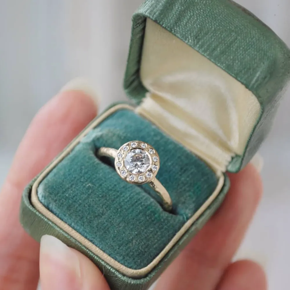Little Halo Diamond Ring