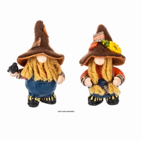 Little Fall Halloween Scarecrow Gnome Token Charm Figurine Decorative Mirror,Home Decor Mirror