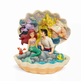 Little Mermaid Shell Scene Decorative Mirror,Wall Mirror