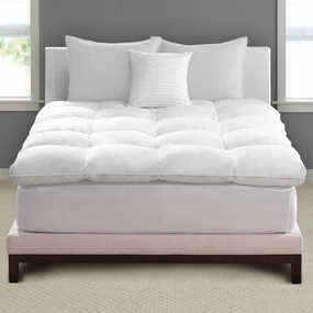 Live Comfortably 233 Thread Count Cover Bafflebox Featherbed mattress pads,mattress topper,bed protection