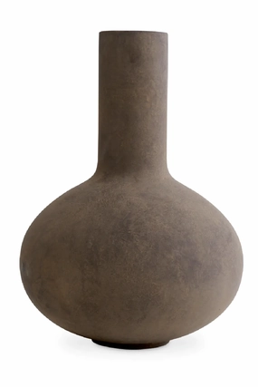 Long Neck Taupe Vase | Met x Eichholtz Moon Jar Vase,Glass Vase