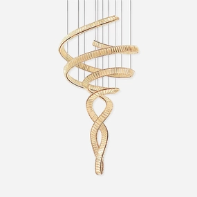 Long Spiral Crystal Chandelier chandelier,ceiling light,decorative lighting