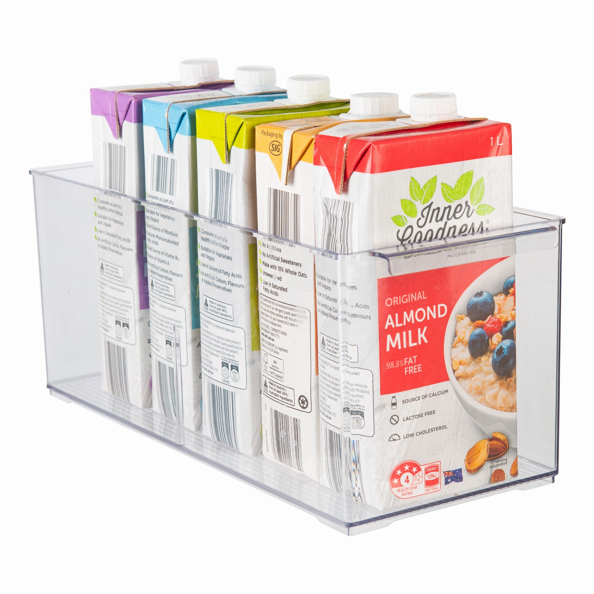 LONG Stackable Pantry Storage Container 6 Pack