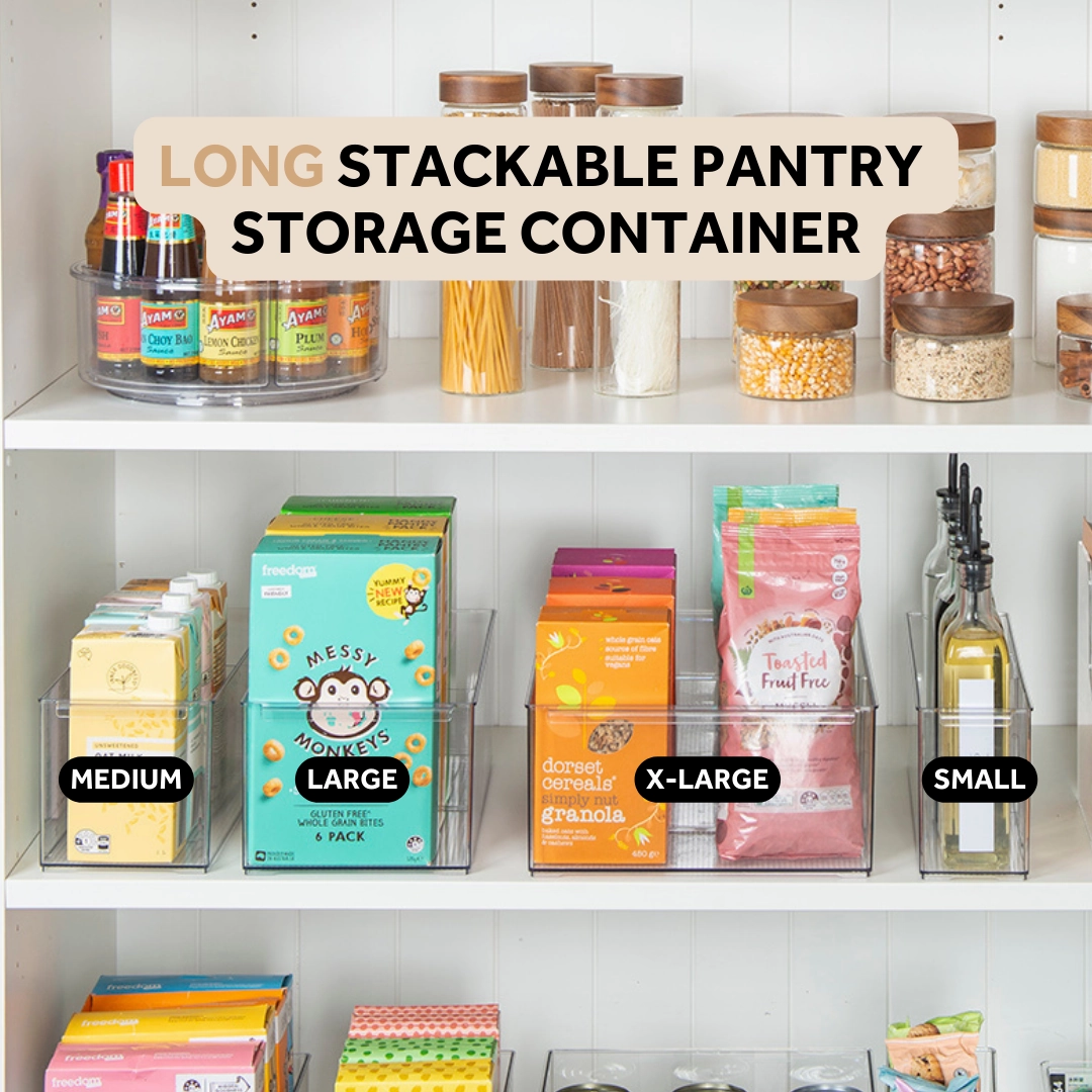 LONG Stackable Pantry Storage Container - X-Large