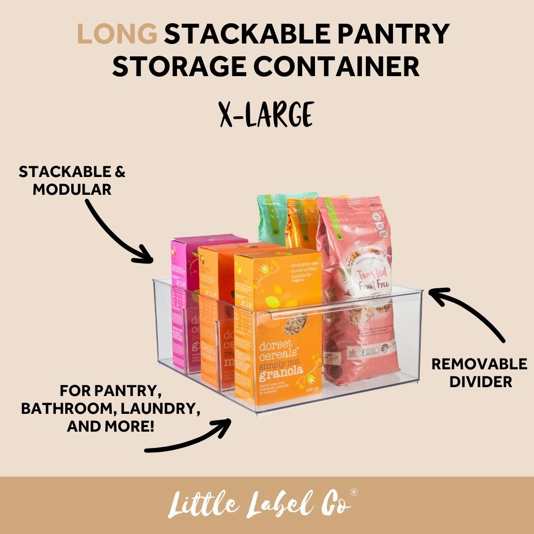 LONG Stackable Pantry Storage Container - X-Large